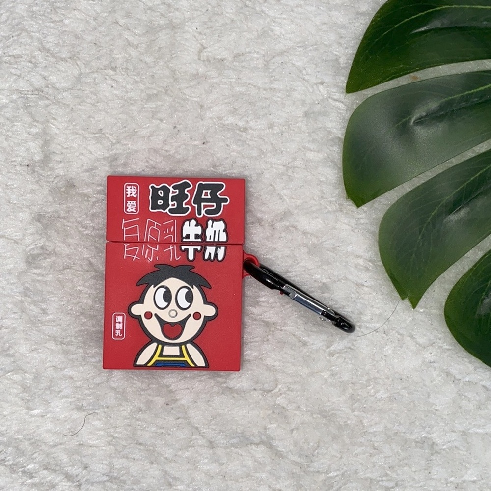 UO New Red Asian Snack Milk Box Airpods Case